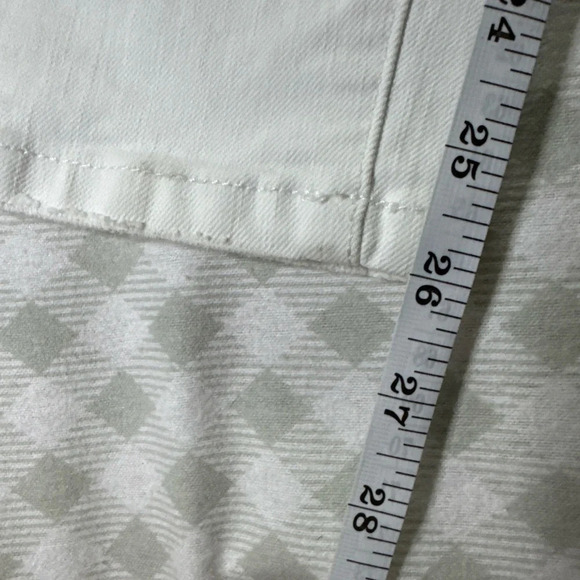 Banana Republic Distressed Jeans Womens 24/00 Petite Skinny Fit Zip Front White - Picture 8 of 8